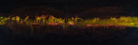 3)  Shadows in the night - acrylic on canvas - size 50x150 cm 