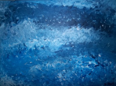 Waves - acrylic on canvas - size 40x50 cm 