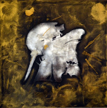 Elephant acrylic on canvas - 100x100 cm